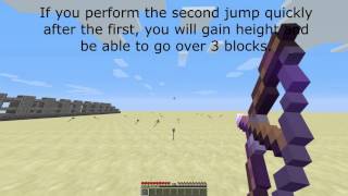 Minecraft Bow BoostingArrow Jumping Tutorial [upl. by Magnum116]