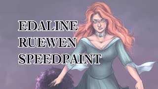 Edaline Ruewen Keeper of The Lost Cities  Speedpaint  chill and chat w me ´｡• ω •｡ [upl. by Eugnimod]