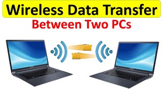 🔥 Wireless Data Transfer between Two PCs  How to transfer files wirelessly [upl. by Selbbep914]