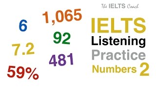 IELTS Listening Practice Numbers 2 [upl. by Aicilif]