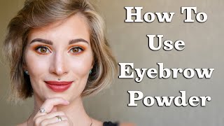 How to Use Eyebrow Powder [upl. by Edholm]