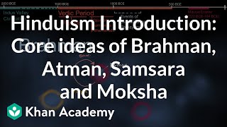 Hinduism Introduction Core ideas of Brahman Atman Samsara and Moksha  History  Khan Academy [upl. by Omora]