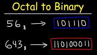 Octal to Binary Conversion  Computer Science [upl. by Mendelsohn]