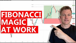 How to trade with Fibonacci levels step by step [upl. by Akemor998]