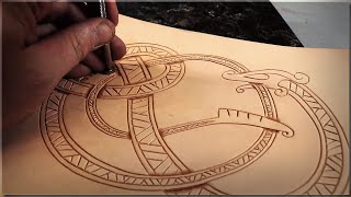 Leather Carving Tutorial  Viking Style [upl. by Melanie]