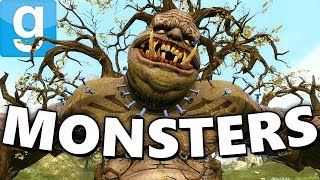 CRAZY MONSTER BOSSES  Gmod Monster Hunter Vindictus Mods [upl. by Leoine]