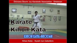 kihon kata 1  5  Karate Shorin ryu by Hanshi Jun Caballero [upl. by Helyn811]