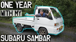 One Year And One Month Living With My Subaru Sambar Japanese Kei Truck [upl. by Nnayd]