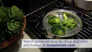 How to Cook Artichokes  Boiling Artichokes [upl. by Dranrev]