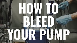 How To Bleed Your Pump  Troubleshooting [upl. by January986]