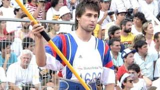 Jan Zelezný  The Greatest Javelin Thrower Ever  Barcelona 1992 Olympics [upl. by Nipsirc]