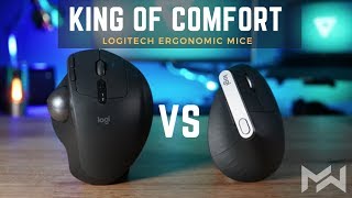 Still THE BEST Ergonomic Mouse Logitech MX Ergo vs MX Vertical  Comparison Review [upl. by Neoma]