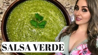 Mexican Salsa Verde How To  3 Step Recipe [upl. by Gwennie557]