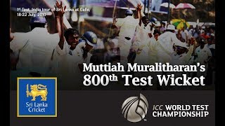 Muttiah Muralitharans 800th wicket [upl. by Roberta]