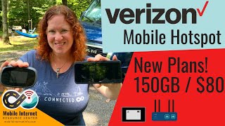 Verizons New Mobile Hotspot Plans  150GB Premium Option for 80mo [upl. by Yednil]