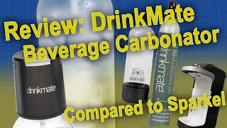 Review DrinkMate Beverage Carbonator and comparison w Sparkel [upl. by Aramenta662]