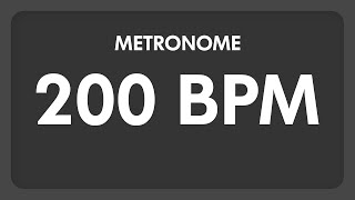 200 BPM  Metronome [upl. by Eidroj]