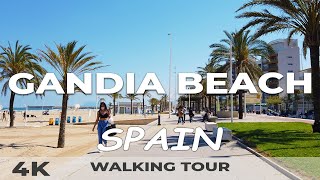 Gandia Beach Valencia Spain 🇪🇸 Scenic Walking Tour [upl. by Eugene388]