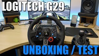 LOGITECH G29  UN VOLANT POUR PS4  Unboxing  Test FR [upl. by Anaitat]