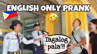 ENGLISH ONLY PRANK in QUEZON CITY Laptrip [upl. by Rayle]