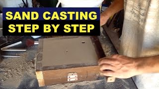 SAND CASTING LESSON FOR BEGINNERS  STEPBYSTEP  A 3rd HAND  MSFN [upl. by Azriel222]