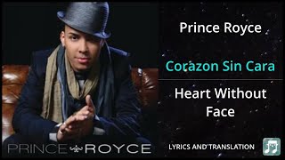 Prince Royce  Corazon Sin Cara Lyrics English Translation  Dual Lyrics English and Spanish [upl. by Cobb80]