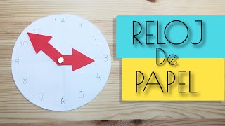 COMO HACER UN RELOJ DE PAPEL [upl. by Melone216]