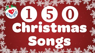 150 Top Christmas Songs and Carols Playlist with Lyrics 🎄 [upl. by Hannahs]