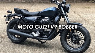 2019 Moto Guzzi V9 Bobber First Ride amp Review [upl. by Keeryt]