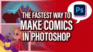 The Fastest Process for Making Comics in Photoshop [upl. by Orazal]