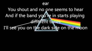 Pink Floyd Brain DamageEclipse lyrics [upl. by Michaella]