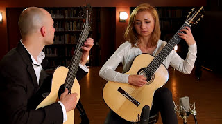 Kupinski Guitar Duo plays Oriental by Enrique Granados [upl. by Elem617]