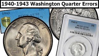 19401943 Washington Quarter Errors amp Varieties Complete Guide  Values amp Clear Explanation [upl. by Fevre]