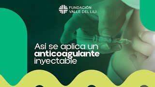 Aplicación del anticoagulante inyectable [upl. by Euqnomod]