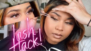 LASH HACK  How to Apply Lashes Underneath For Beginners [upl. by Ury]