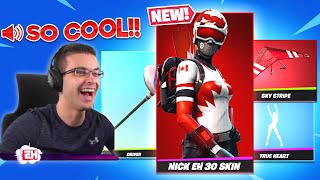 Reacting to the NEW Nick Eh 30 skin bundle in the Item Shop [upl. by Raddie716]