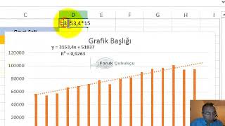 Excel TAHMİN FORECAST Fonksiyonu [upl. by Brodie]