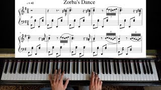 Zorba The Greek  Piano Tutorial [upl. by Annerahs307]