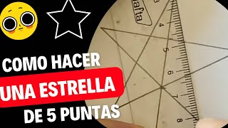 COMO HACER una ESTRELLA de 5 puntas ⭐️ HOW to MAKE a 5 POINT STAR ⭐️ [upl. by Sileray]