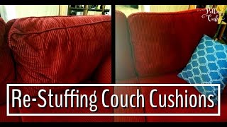 Re Stuffing Couch Cusions [upl. by Elbas254]