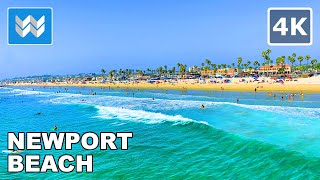 4K Exploring Newport Beach Pier in Orange County California USA  Walking Tour amp Travel Guide 🎧 [upl. by Corrie824]