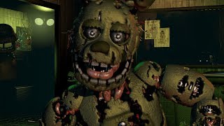 ALL JUMPSCARES  FNaF 3 Five Nights at Freddys 3 [upl. by Bradford]