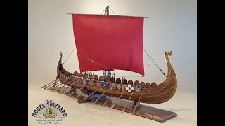 Oseberg Viking Longboat Model Ship [upl. by Aynnat]