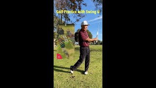 Golf Practice with my Favorite App  Swing U [upl. by Miltie700]