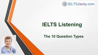 IELTS Listening – The 10 Types of Questions [upl. by Kellen]