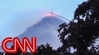 See residents flee erupting Fuego volcano in Guatemala [upl. by Savihc948]