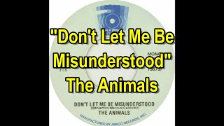 quotDont Let Me Be Misunderstoodquot  The Animals lyrics [upl. by Nnawtna8]