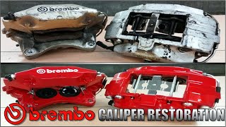 25 Year Old Brembo Brake Caliper Restoration  Rebuild [upl. by Boarer668]