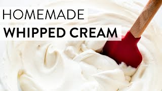 Homemade Whipped Cream  Sallys Baking Recipes [upl. by Allemaj]