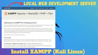 How to Install XAMPP on Kali Linux [upl. by Glick815]